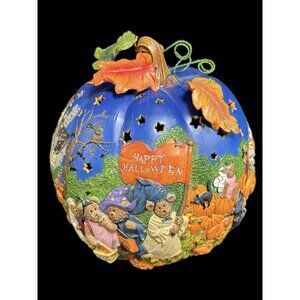 Danbury Mint Boyds Bear-O-Lantern Light up Pumpkin Special Edition HTF Collect